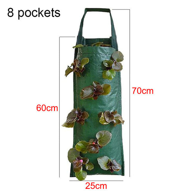 Vertical Hanging Fabric Plant Gardening Pockets